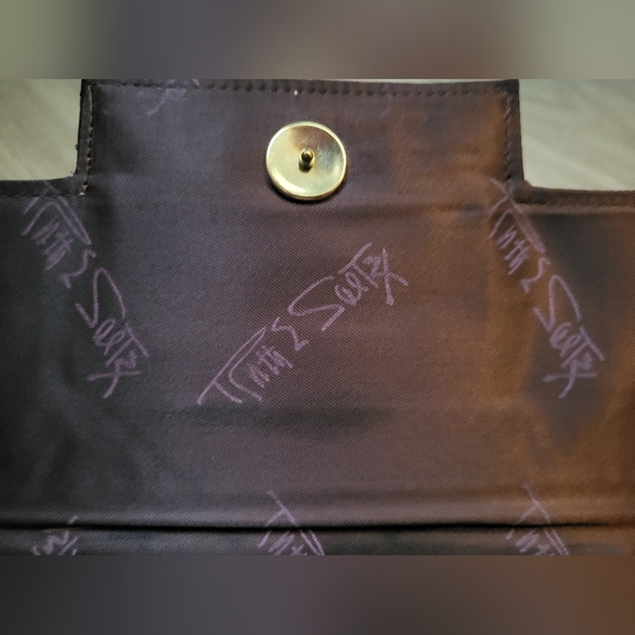 RUTH SALTZ Clutch Purple Suede Vintage 80s Rare - Picture 5 of 12